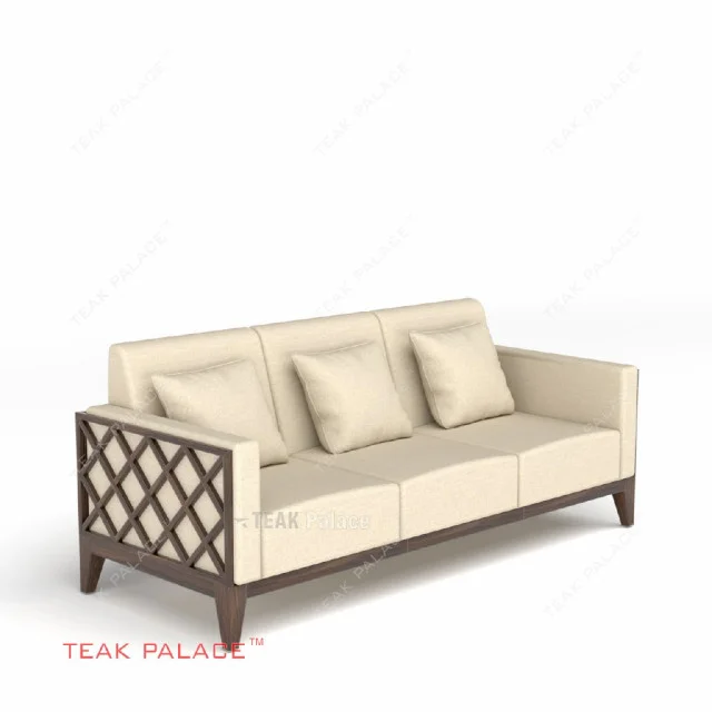 Sofa Jati 3 Dudukan Alvaro Krem Modern Minimalis TKDN Sofa Jati 3 Dudukan Alvaro Krem Modern Minimalis TKDN