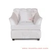 Sofa Modern Single Putih Seri Musi