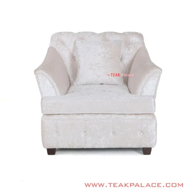 Sofa Modern Single Putih Seri Musi