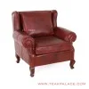 Sofa Single Minimalis Seri Sella Jati Black Walnut Kulit Oscar Sofa Single Minimalis Seri Sella Jati Black Walnut Kulit Oscar