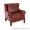 Sofa Single Minimalis Seri Sella Jati Black Walnut Kulit Oscar