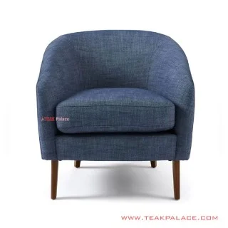 Sofa Minimalis Single Seri Jonah Biru Tua