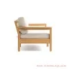 Sofa Mouila Single Minimalis Jati Golden Teak