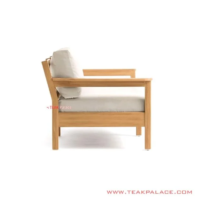Sofa Mouila Single Minimalis Jati Golden Teak