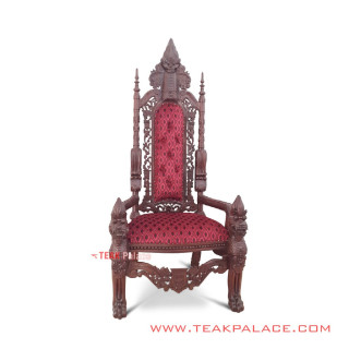 Kursi Sofa Single Mewah Ukir Jati Seri Raja