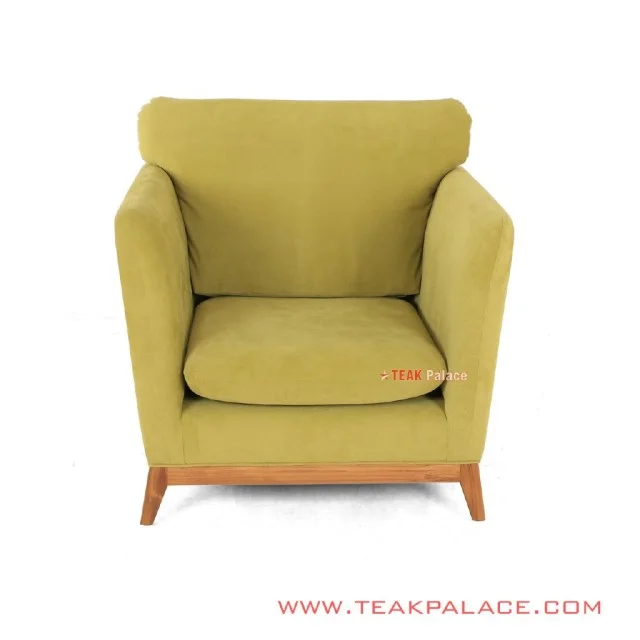 Sofa Hijau Muda Minimalis Seri Muara Single Sofa Hijau Muda Minimalis Seri Muara Single