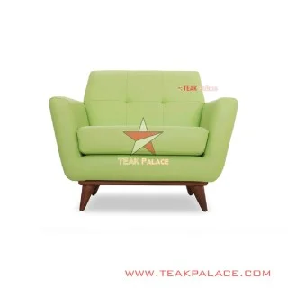 Sofa Single Vintage Minimalis Seri Hugo Hijau