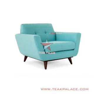Sofa Single Santai Minimalis Jati Seri Hugo