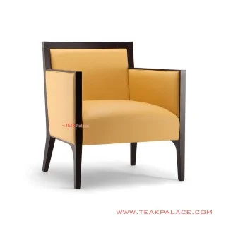 Sofa Tamu Single Minimalis Oscar Yellow Seri Nessa