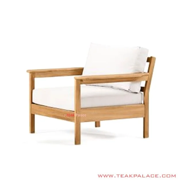Sofa Mouila Single Minimalis Jati Golden Teak