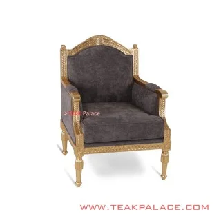 Kursi Sofa Armchair Jati Emas Rivoli Dolphin Seri Nanda