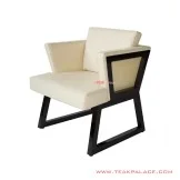 Kursi Teras Jati Hitam Seri Ayunda Oscar White