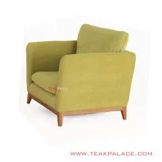 Sofa Hijau Muda Minimalis Seri Muara Single