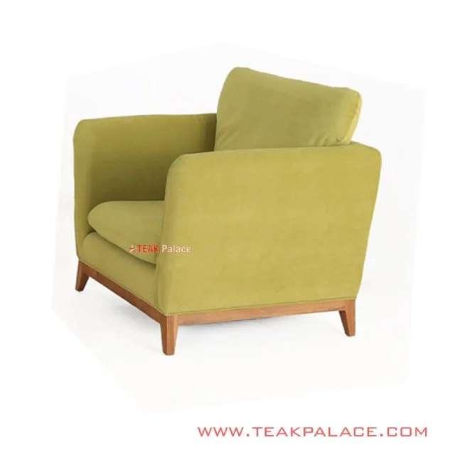 Sofa Hijau Muda Minimalis Seri Muara Single Sofa Hijau Muda Minimalis Seri Muara Single
