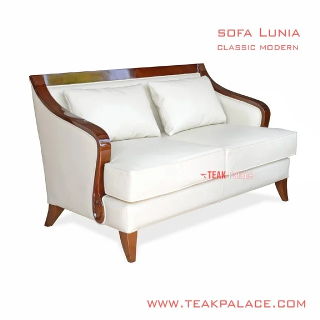 Sofa Jati 2 Dudukan Seri Lunia Minimalis Modern Sofa Jati 2 Dudukan Seri Lunia Minimalis Modern