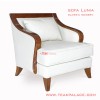 Sofa Kayu Jati Ukir Klasik Modern Minimalis Seri Lunia Single Sofa Kayu Jati Ukir Klasik Modern Minimalis Seri Lunia Single