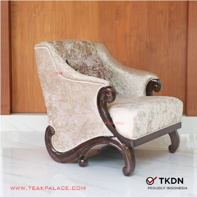 Kursi Tamu Jati Single TKDN Seri Ponti Kursi Tamu Jati Single TKDN Seri Ponti