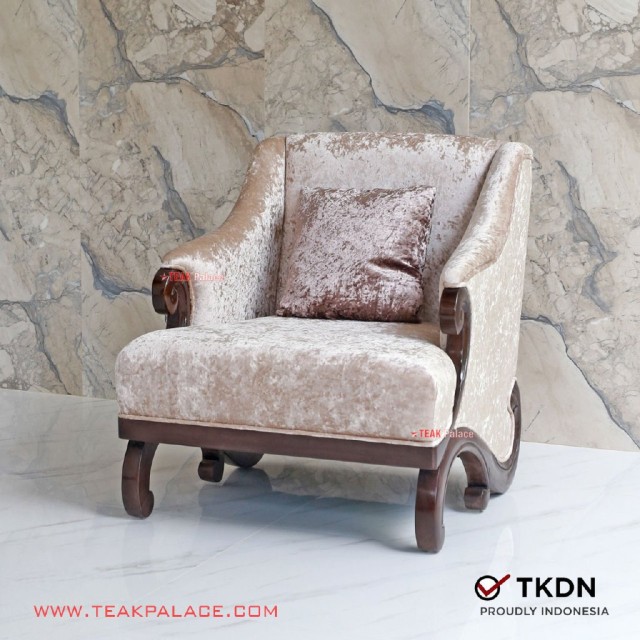 Kursi Tamu Jati Single TKDN Seri Ponti Kursi Tamu Jati Single TKDN Seri Ponti