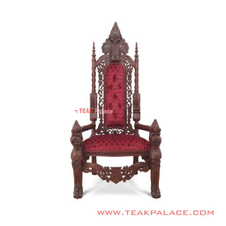 Kursi Sofa Single Mewah Ukir Jati Seri Raja