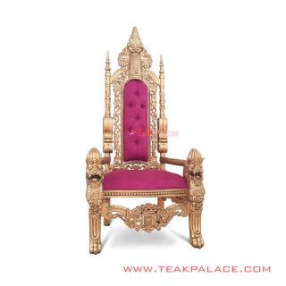 Kursi Ukir Klasik Seri Raja Emas Minimalis