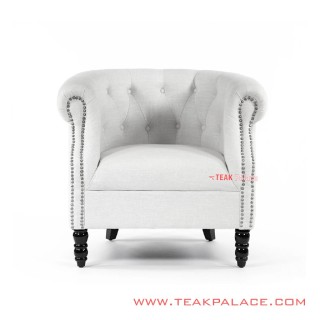 Sofa Single Minimalis Chester Putih