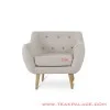 Sofa Retro Vintage Minimalis Modern Seri Dina Single Warna Krem Sofa Retro Vintage Minimalis Modern Seri Dina Single Warna Krem