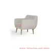 Sofa Retro Vintage Minimalis Modern Seri Dina Single Warna Krem Sofa Retro Vintage Minimalis Modern Seri Dina Single Warna Krem