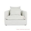 Sofa Single Minimalis Modern Mewah White Seri Friska Sofa Single Minimalis Modern Mewah White Seri Friska