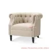 Sofa Single Minimalis Chester Rivoli Linen