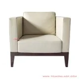 Sofa Single Tamu Minimalis Jati Seri Oster