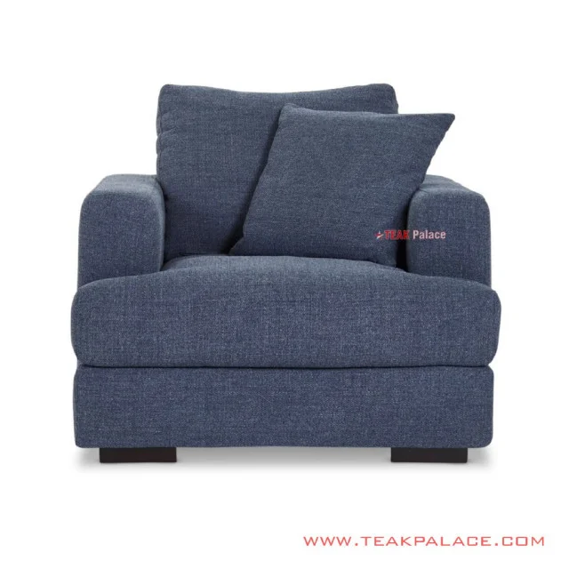 Sofa Tamu Single Truman Denim Minimalis Sofa Tamu Single Truman Denim Minimalis