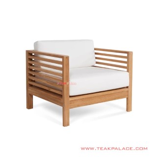 Sofa Bangku Single Kebumen Minimalis With White Cushion