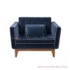 Sofa Mewah Single Galisia Denim Jati