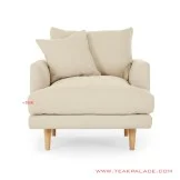 Sofa Minimalis Hampton Linen 1 Seater