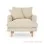 Sofa Minimalis Hampton Linen 1 Seater