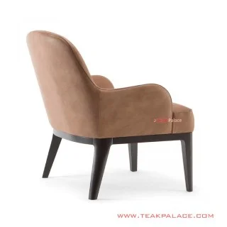 Kursi Sofa Single Itzy Jati Minimalis Black Walnut