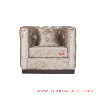 Sofa Single Minimalis Seri Diamond Beludru Sofa Single Minimalis Seri Diamond Beludru