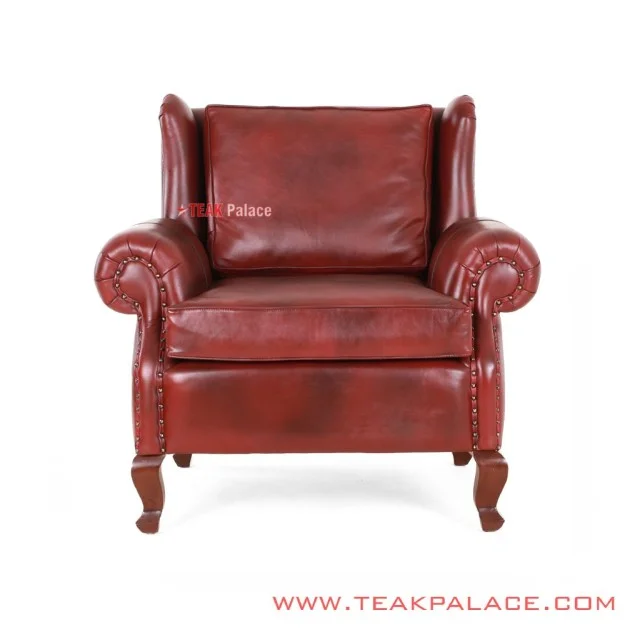 Sofa Single Minimalis Seri Sella Jati Black Walnut Kulit Oscar Sofa Single Minimalis Seri Sella Jati Black Walnut Kulit Oscar