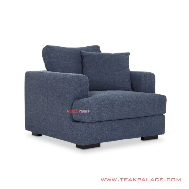 Sofa Tamu Single Truman Denim Minimalis Sofa Tamu Single Truman Denim Minimalis