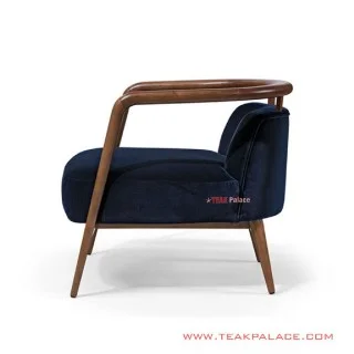 Sofa Single Unico Minimalis Denim Jati