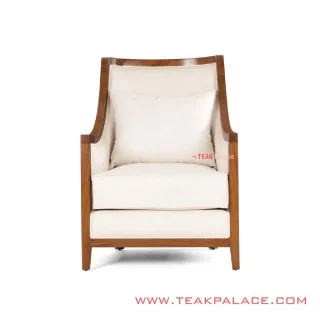 Kursi Tamu Putih Jati Solid Amarytha Minimalis