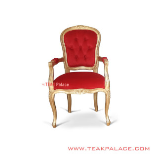 Kursi Tamu Klasik Emas Victorian Series