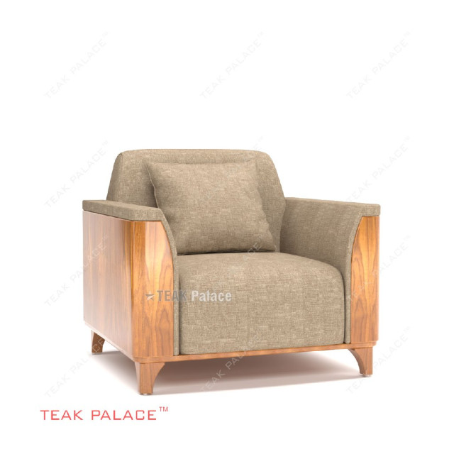 Sofa Kayu Jati Hotel Mewah Minimalis Aston Single TKDN Sofa Kayu Jati Hotel Mewah Minimalis Aston Single TKDN