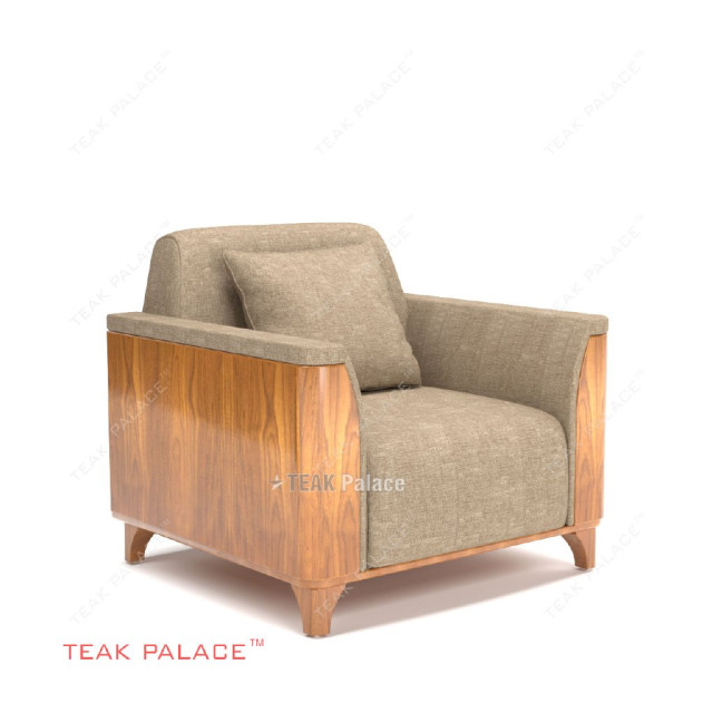 Sofa Kayu Jati Hotel Mewah Minimalis Aston Single TKDN Sofa Kayu Jati Hotel Mewah Minimalis Aston Single TKDN