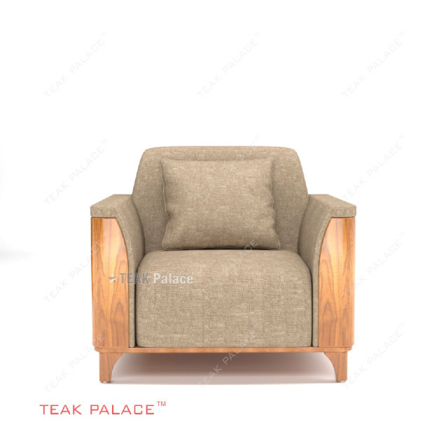 Sofa Kayu Jati Hotel Mewah Minimalis Aston Single TKDN Sofa Kayu Jati Hotel Mewah Minimalis Aston Single TKDN