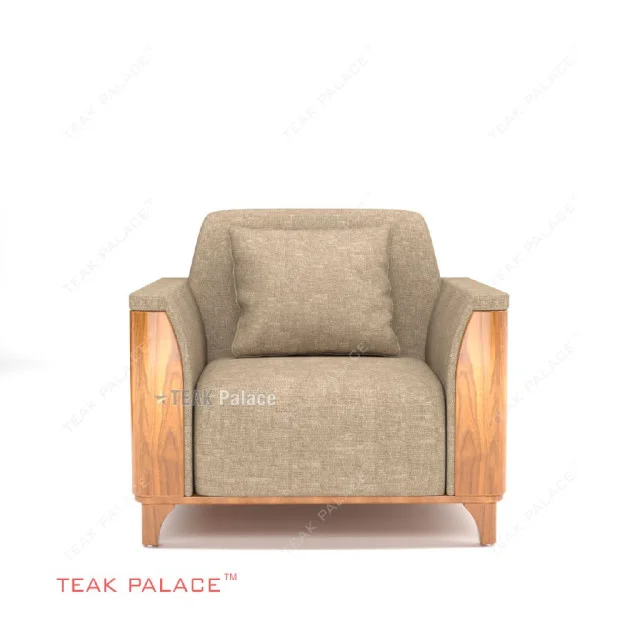 Sofa Kayu Jati Hotel Mewah Minimalis Aston Single TKDN Sofa Kayu Jati Hotel Mewah Minimalis Aston Single TKDN