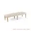 Minimalis Geisha Bench Rivoli Linen