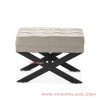 Stool Hitam Jati Minimalis Andriana Cream Stool Hitam Jati Minimalis Andriana Cream