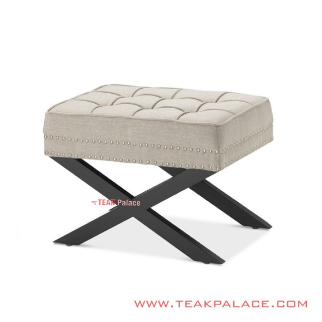 Stool Hitam Jati Minimalis Andriana Cream Stool Hitam Jati Minimalis Andriana Cream