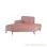 Bangku Sofa Unik Minimalis Merah Muda Seri Ghina Ruang Lobby